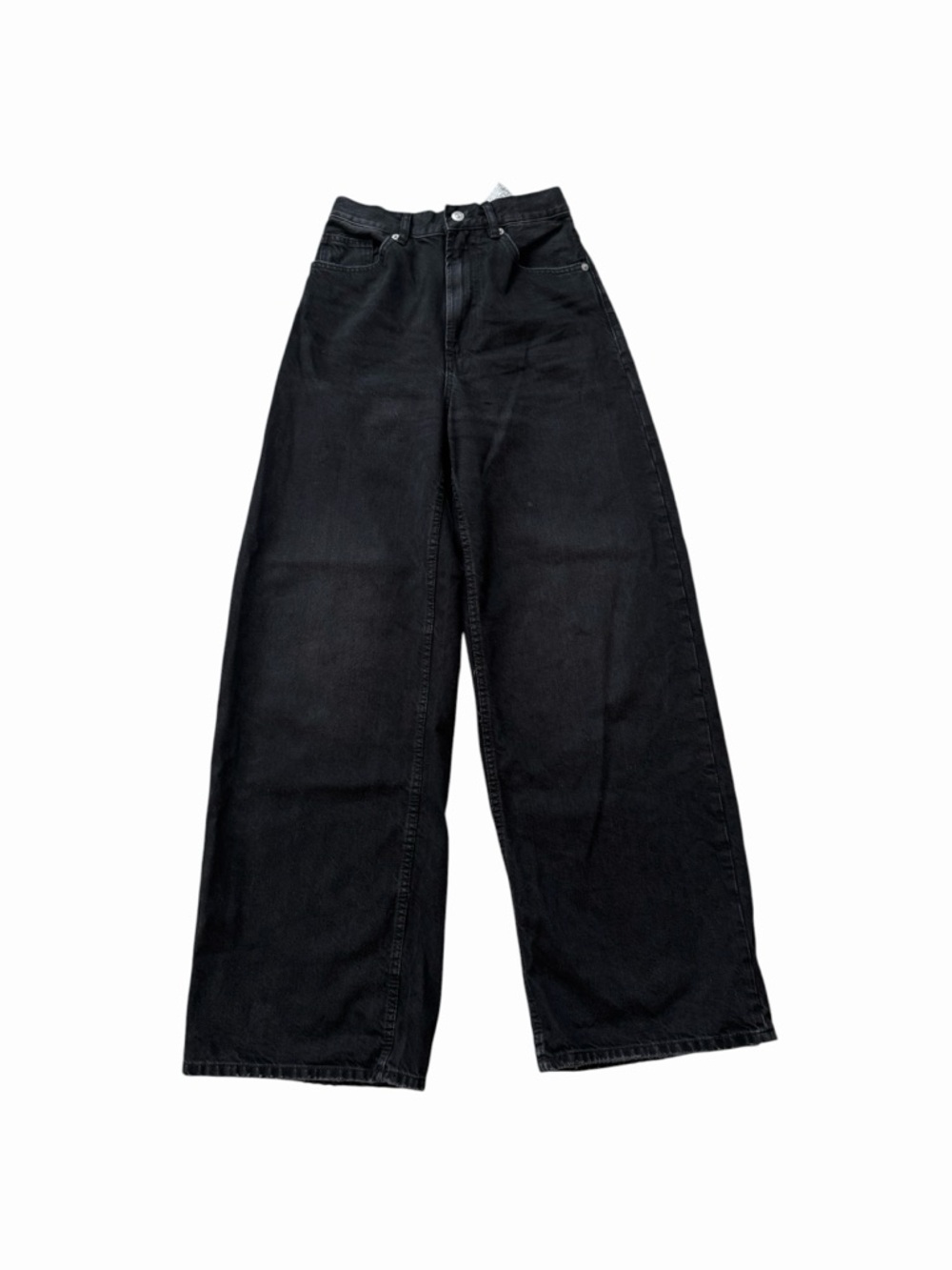 Zara Black Wide Leg High-Rise Jeans